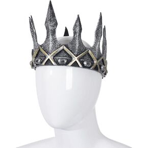 Adjustable Medieval King Crown for Adults, Royal King Crown,Ancient Prince Crown for Halloween Cosplay