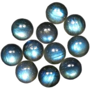 Round Blue Fire AAA Quality Natural Labradorite Calibrated Cabochon Loose Gemstone For Jewelry Making Loose Gemstone