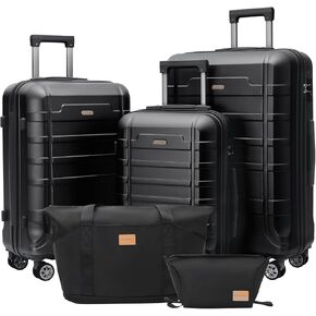 Luggage 20 Inch Set 3 Piece Luggage Set carry on luggage with wheels for Travel (White, 3 piece set-20-Inch)