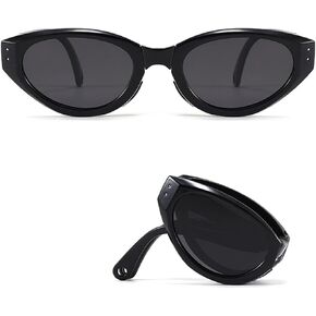 HJSTES Kids Cat Eye Sunglasses for Girls Boys Children Polarized Folding Sunglasses Foldable TR90 Frame