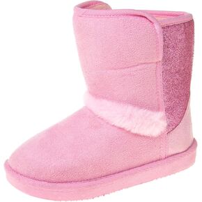 Josmo Girl's Winter Snow Warm Plush Outdoor Non-Slip Faux-Fure Soft Comfort Boots