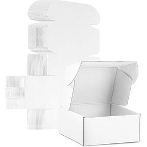 MUNBYN 25 Pack Shipping box 9x6x4 Inch, Corrugated Mailing Box For Small Business, Packing and Moving, Gift Box Mailer, Pink