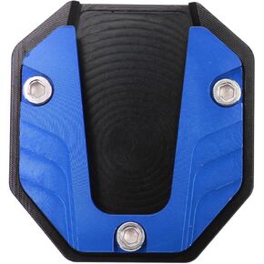 Motorcycle Side Stand Plate Pad, Aluminium Alloy Universal Motorcycle Kickstand Plate High Strength Motorcycle Kickstand Pad Support Plate Pad Accessory with Hexagon Wrench,