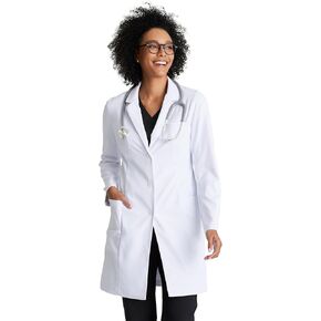 BARCO Grace Lab Coat for Women - Professional, 3-Pocket, 3-Button Closure Long Sleeve 35" Women's Lab Coat Medium