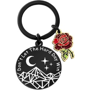 A Court Of Thorns and Roses Merchandise Merch Keychain Dont Let The Hard Days Win Merch Inspirational Gifts for Women Men Girls Friends Female Merch Decor