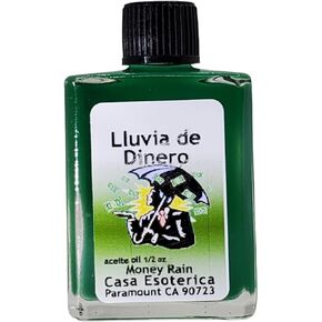 Money Rain Oil (Lluvia de Dinero Aceite) Money Rain Oil- Spiritual Anointing Oil by CASA ESOTERICA MAGICK SPACE for Financial Abundance and Prosperity-0.5 FL OZ (1 Pack)
