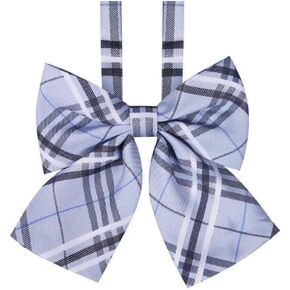 AKOAK 1 Pack Women's Uniform Tie, Adjustable Plaid Bow Tie, for Women's Uniforms, Shirts, Dresses, Skirts