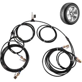 4 Way Tire Inflation System with Closed Flow Chuck for Car Trucks Off Road Vehicles-Compatible with HPA Tanks and Compressors