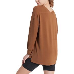 BALEAF Womens Long Sleeve Workout Tops Yoga Shirts Loose Fit Lightweight Gym Athletic Casual Lounge