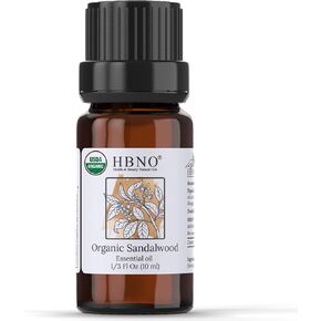 HBNO California Bottled Organic Cedarwood Essential Oil 1 fl oz (30ml) - USDA Certified Organic Cedarwood Essential Oil for Aromatherapy, Soap Making, DIY, Fragrances, Diffuser