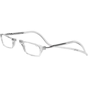 Clic Magnetic Reading Glasses (Long Temples), Computer Readers, Replaceable Lens, Original Long, (Black, 1.50 Magnification)