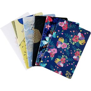 6 Pack Notebook Journals Bulk for Travelers, Class and Office, Diary Writing Subject Memo Book Planner with Lined Paper, College Ruled, 60 Pages/ 30 Sheets, 5.5x8.3 inch, Travel Note Book Set