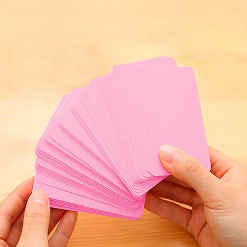 VANRA 300PCS Small Blank Index Cards 3.5x2 inches Note Cards Study Flash Cards, Word Message Gift DIY Cards Kraft Paper Tags (Mint Green, 300/Pack) in Saudi Arabia