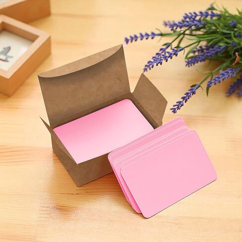 VANRA 300PCS Small Blank Index Cards 3.5x2 inches Note Cards Study Flash Cards, Word Message Gift DIY Cards Kraft Paper Tags (Mint Green, 300/Pack) in Saudi Arabia