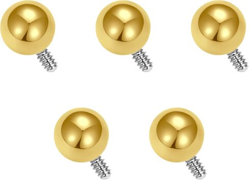 D.Bella Replacement Balls Surgical Steel Piercing Balls for Belly Navel Nipple Tongue Industrial Barbell Nose Septum Lip Eyebrow Ear Rings Body Piercing Jewelry Patrs in Kuwait
