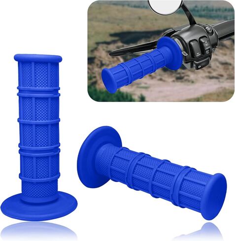 2PCS Dirt Bike Grips Motorcycle Grips, Anti-Slip Rubber Pro Taper Grips 7/8" ATV Handlebar Grips for CRF YZF WRF KXF KLX TTR RMZ Pit Offroad Dirt Bike Motocross for Women & Men(Black) in Kuwait