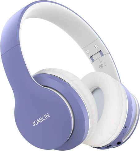 JOMILIN B9 Bluetooth Headphones Over-Ear, 3 EQ Music Modes and 50H Playtime Wireless Headphones with Mic, Hi-fi Stereo Lightweight Folding Headset, Volume Control for Travel Tablet PC (Rose Gold) in Kuwait