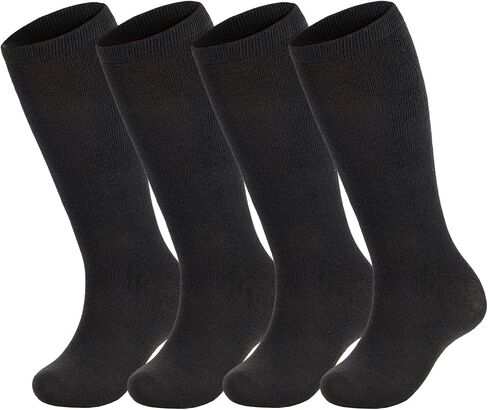 American Trends Toddler Soccer Socks 4 Pairs Kids Toddler Soccer Socks Softball Football Socks Knee High Socks for Boys Girls in Saudi Arabia