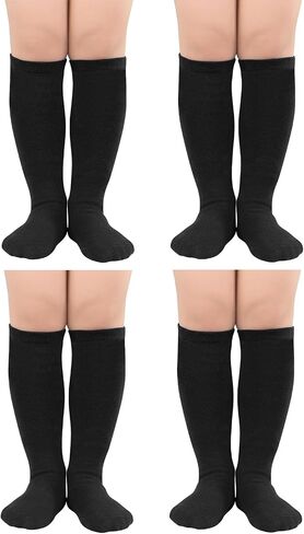 American Trends Toddler Soccer Socks 4 Pairs Kids Toddler Soccer Socks Softball Football Socks Knee High Socks for Boys Girls in Saudi Arabia