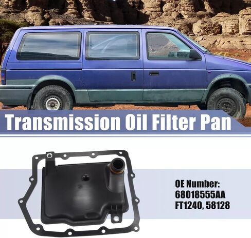 طقم فلتر زيت ناقل الحركة 62TE يناسب 200 AVENGER C/V GRAND CARAVAN JOURNEY PACIFICA PROMASTER 1500 PROMASTER 2500 PROMASTER 3500 ROUTAN SEBRING TOWN COUNTRY يستبدل # 68018555AA in Saudi Arabia