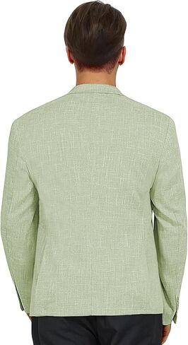 Men’s Blazer Casual Sport Coats Slim Fit Lightweight Suit Jacket One Button Summer Blazers with Pocket Square in Saudi Arabia