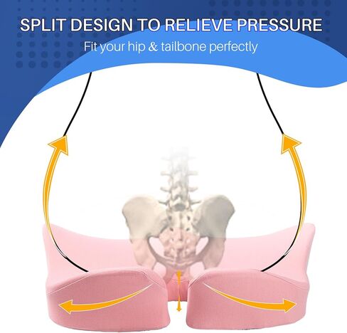 وسادة مقعد كبيرة جدًا لكرسي المكتب، وسادة مقعد لتخفيف الضغط للجلوس لفترة طويلة، وسادة عصعص ثابتة من إسفنج الذاكرة غير قابلة للانزلاق لتخفيف آلام عرق النسا/الورك/عظم الذنب لكراسي المكتب/السيارة in Kuwait