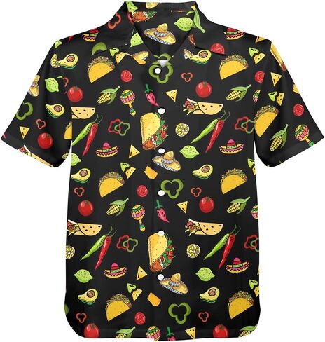 HUGLAZY Hawaiians Shirt for Men Short Sleeves Button Down Beach Shirt Summer Men Party Outfit in Saudi Arabia