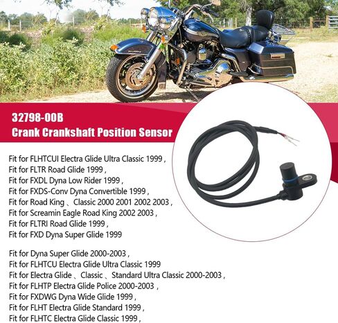 32798-00B مستشعر موضع العمود المرفقي مناسب لـ Harley Touring Electra Dyna Glide Road King 2000-2003 استبدل 32497-99، 32497-99A، 1022-0197، 32798-00A، 32798-00، 3279800A، 3279800B in Kuwait