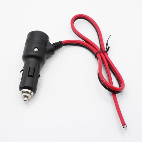 12V Fused Cigarette Lighter Male Plug with On Off Switch and 13AWG Leads 6.5FT,Replacement Car Cigarette Lighter Power Plug with 15A Fuse and LED Indicator(2M) in Saudi Arabia