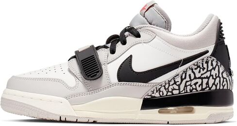 Air Jordan Legacy 312 Low Big Kids' Shoes (CD9054-101, Summit White/FIRE RED-TECH Grey-Black) Size 5 in Saudi Arabia