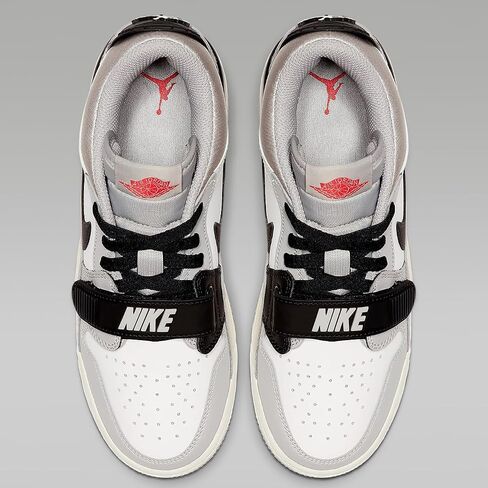 Air Jordan Legacy 312 Low Big Kids' Shoes (CD9054-101, Summit White/FIRE RED-TECH Grey-Black) Size 5 in Saudi Arabia
