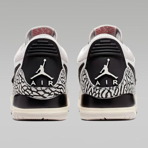 Air Jordan Legacy 312 Low Big Kids' Shoes (CD9054-101, Summit White/FIRE RED-TECH Grey-Black) Size 5 in Saudi Arabia