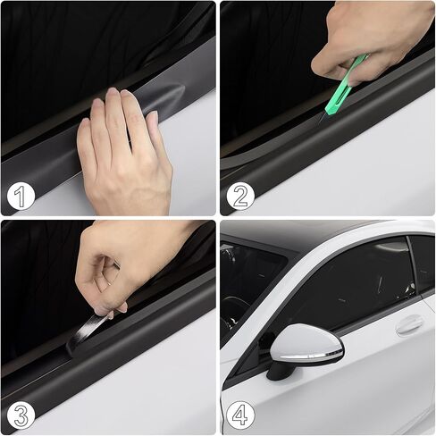 Arespark Gloss Black Vinyl Wrap, Cars Vinyl Film Tapes Kit for Blackout Chrome Delete Window Trim Door with Free Tools (1in x 30feet) in Saudi Arabia