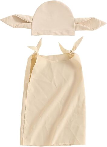 Twopumpkin Baby Dobby Halloween Costume Infant Toddler Boy Girl Costumes Sleeveelss Robe and House Elf Hat With Ears in Saudi Arabia