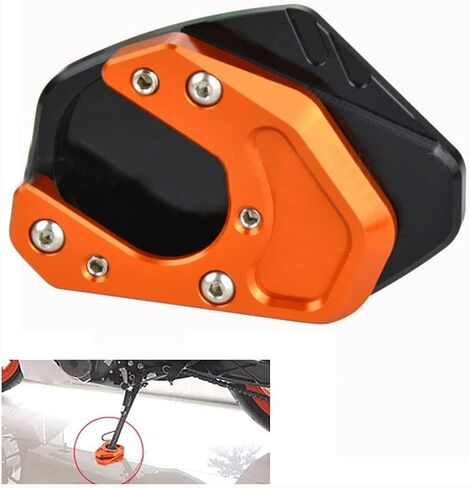 Motorcycle Cnc Kickstand Enlarge Plate Foot Side Stand Extension Pad Compatible with KTM Duke 200 250 390 Rc390 690 990 950 in Saudi Arabia