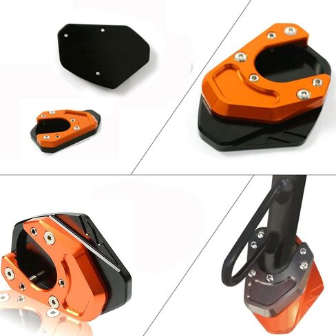 Motorcycle Cnc Kickstand Enlarge Plate Foot Side Stand Extension Pad Compatible with KTM Duke 200 250 390 Rc390 690 990 950 in Saudi Arabia