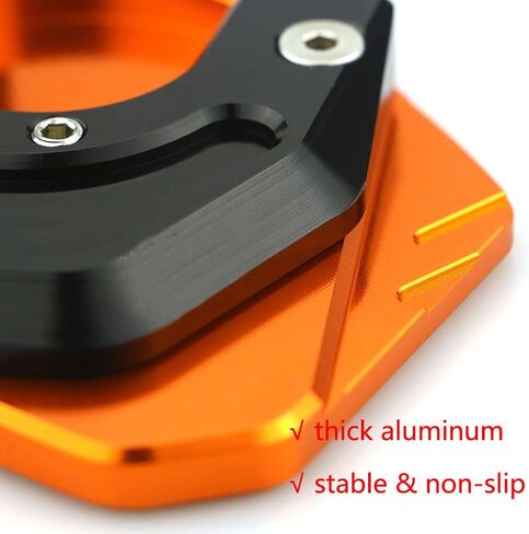 Motorcycle Cnc Kickstand Enlarge Plate Foot Side Stand Extension Pad Compatible with KTM Duke 200 250 390 Rc390 690 990 950 in Saudi Arabia