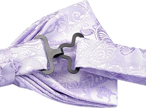 GUSLESON Bow Ties for Men Pre-tied Adjustable Paisley Bowties for Wedding Business Party in Kuwait