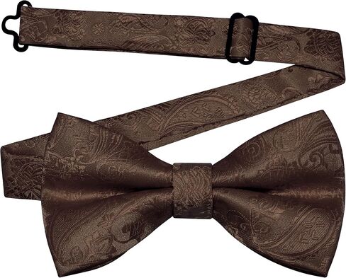 GUSLESON Bow Ties for Men Pre-tied Adjustable Paisley Bowties for Wedding Business Party in Kuwait