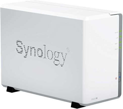 Synology DS223j 2-Bay Diskstation NAS (Realtek RTD1619B 4-Core 1.7 GHz 1GB DDR4 Ram 1xRJ-45 1GbE LAN-Port) 8TB Bundle with 2X 4TB Seagate IronWolf in Kuwait
