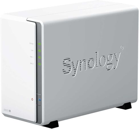Synology DS223j 2-Bay Diskstation NAS (Realtek RTD1619B 4-Core 1.7 GHz 1GB DDR4 Ram 1xRJ-45 1GbE LAN-Port) 8TB Bundle with 2X 4TB Seagate IronWolf in Kuwait