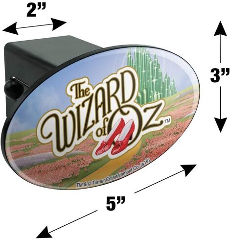 الرسومات والمزيد، شعار The Wizard of Oz Ruby Slippers، غطاء وصلة سحب المقطورة البيضاوي، إدراج المكونات in Saudi Arabia