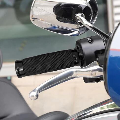 HDBUBALUS 1" Electronic Throttle Handlebar Grips Motorcycle Hand Grips Fit for Harley Street Electra Road Glide Road King in Saudi Arabia