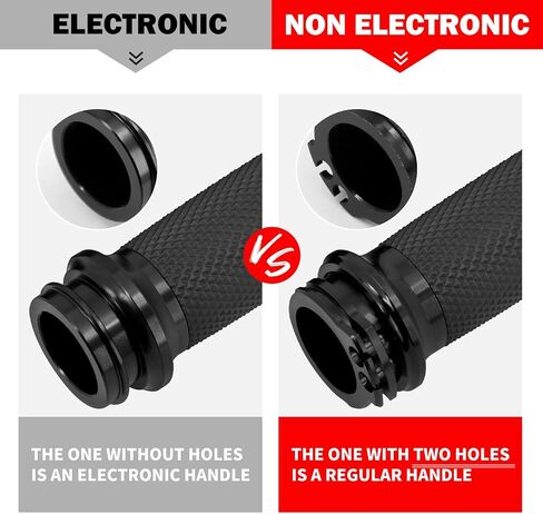 HDBUBALUS 1" Electronic Throttle Handlebar Grips Motorcycle Hand Grips Fit for Harley Street Electra Road Glide Road King in Saudi Arabia