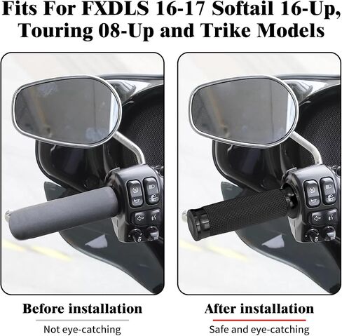 HDBUBALUS 1" Electronic Throttle Handlebar Grips Motorcycle Hand Grips Fit for Harley Street Electra Road Glide Road King in Saudi Arabia