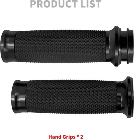 HDBUBALUS 1" Electronic Throttle Handlebar Grips Motorcycle Hand Grips Fit for Harley Street Electra Road Glide Road King in Saudi Arabia