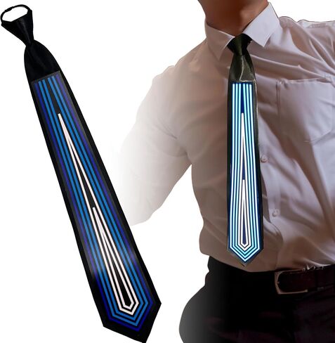 Music Sync LED Tie Light Up Funny Neckties Streaming Gear For TikTok, Live Stream, Music Sensing Tie in Saudi Arabia