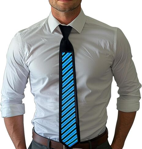 Music Sync LED Tie Light Up Funny Neckties Streaming Gear For TikTok, Live Stream, Music Sensing Tie in Saudi Arabia