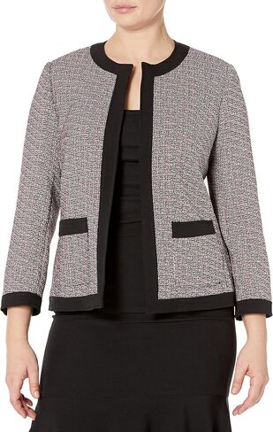 Kasper Women's Plus Size Framed Jacket with Patch Pockets in Saudi Arabia