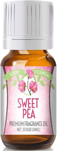 Good Essential - Professional Sweet Pea Fragrance Oil 10ml for Diffuser, Candles, Soaps Lotions, Perfume 0.33 fl oz - Sweet Pea Diffuser Oils - Aromatherapy Oils Sweet Pea - Sweet Pea Scented Oil in Kuwait